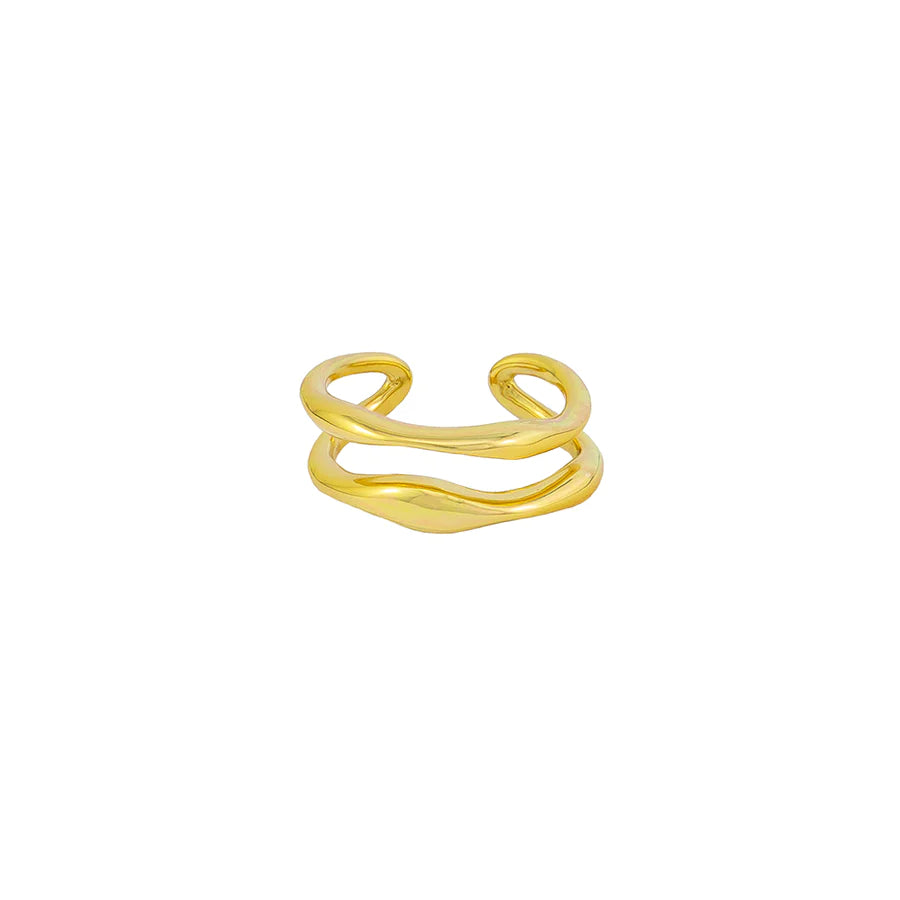 PERNILLA RING STERLING SILVER - GOLD