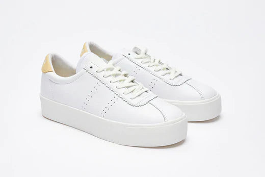 2854 Club 3 Comfort Leather - White Beige