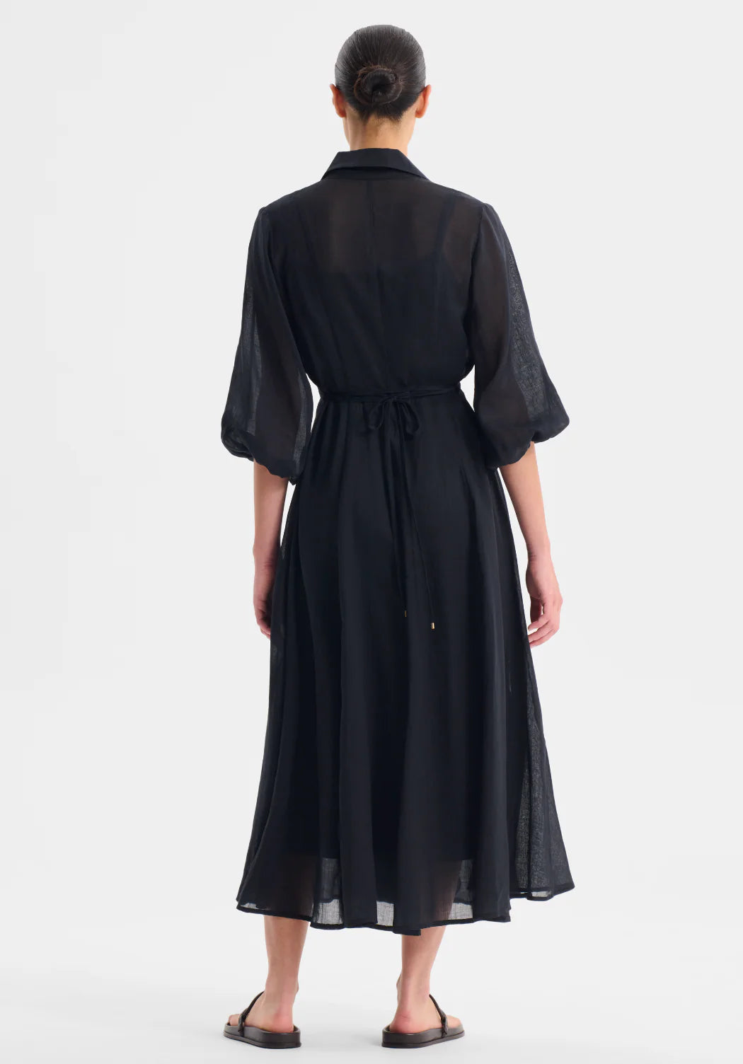 Morrison Black Midi Dress