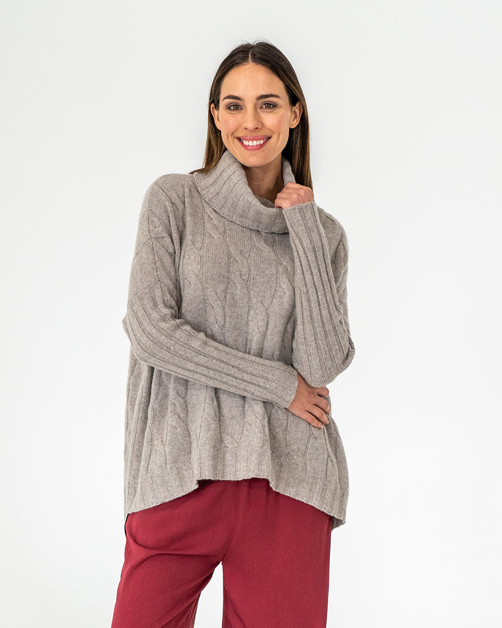 Sinead Cable Knit - Natural