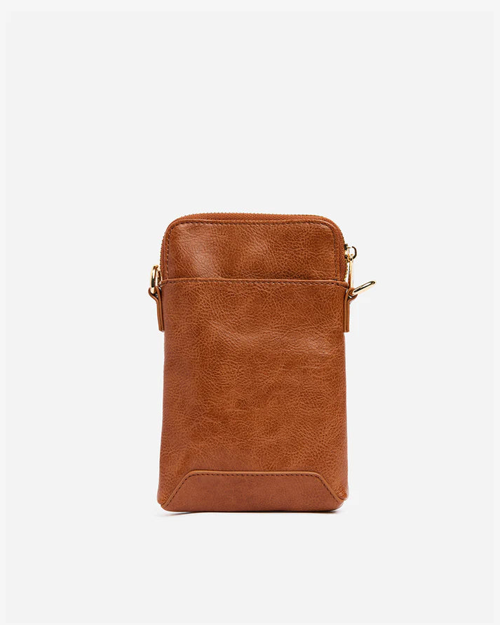 Sullivan Phone bag - Tan Pebble