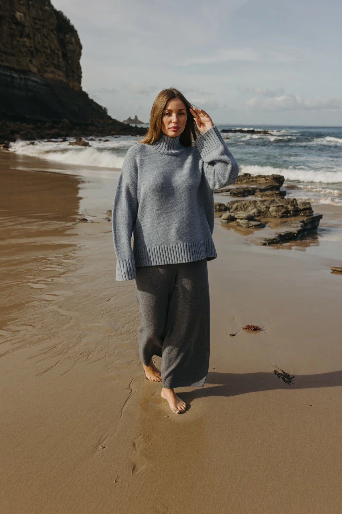 Drop Shoulder Knit