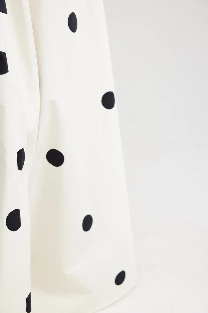 Frankie Dress - Nero/Milk Dot