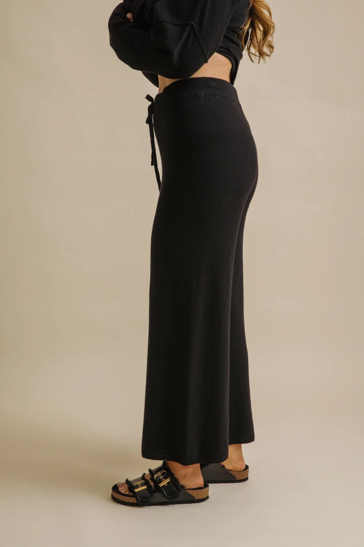 Winter Retreat Merino Cotton Pant - Noir