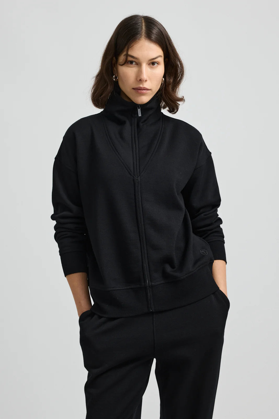 Lounge Zip Jacket - Black
