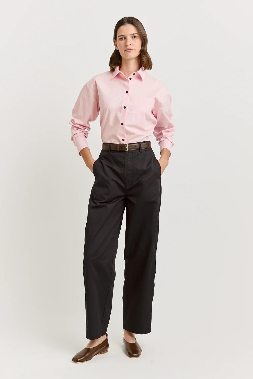 Relaxed fit cotton shirt