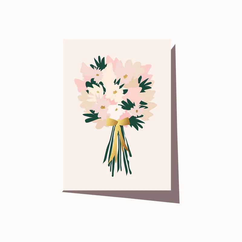 Flower Bunch Cream Card