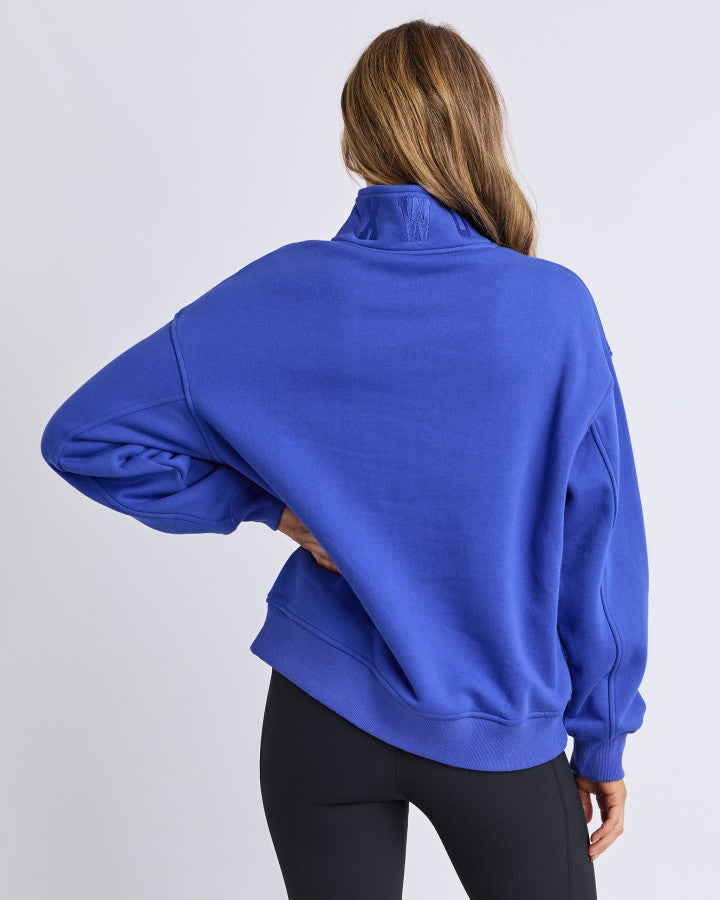 Cobalt 1/4 zip crew