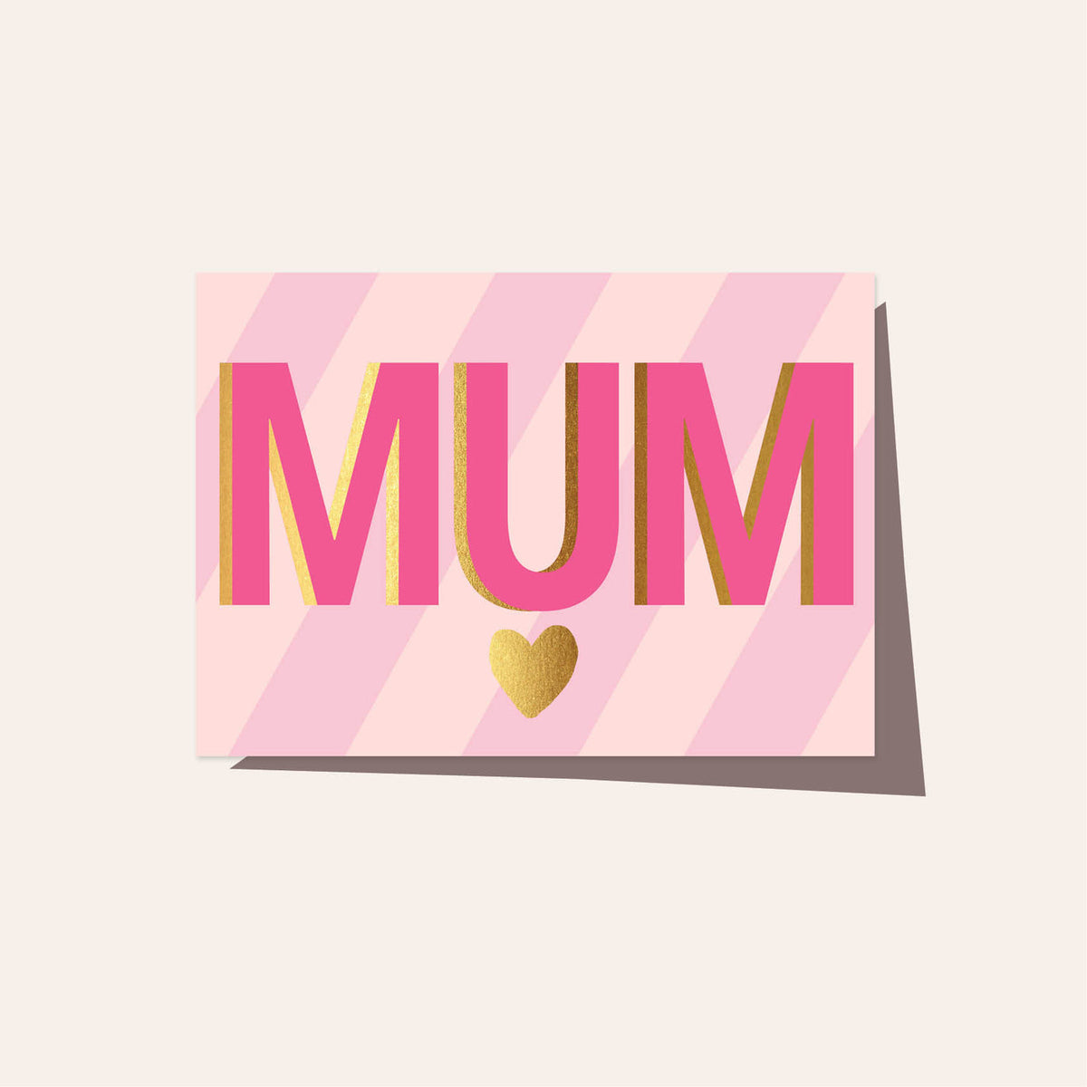 MUM Neon Stripe Card