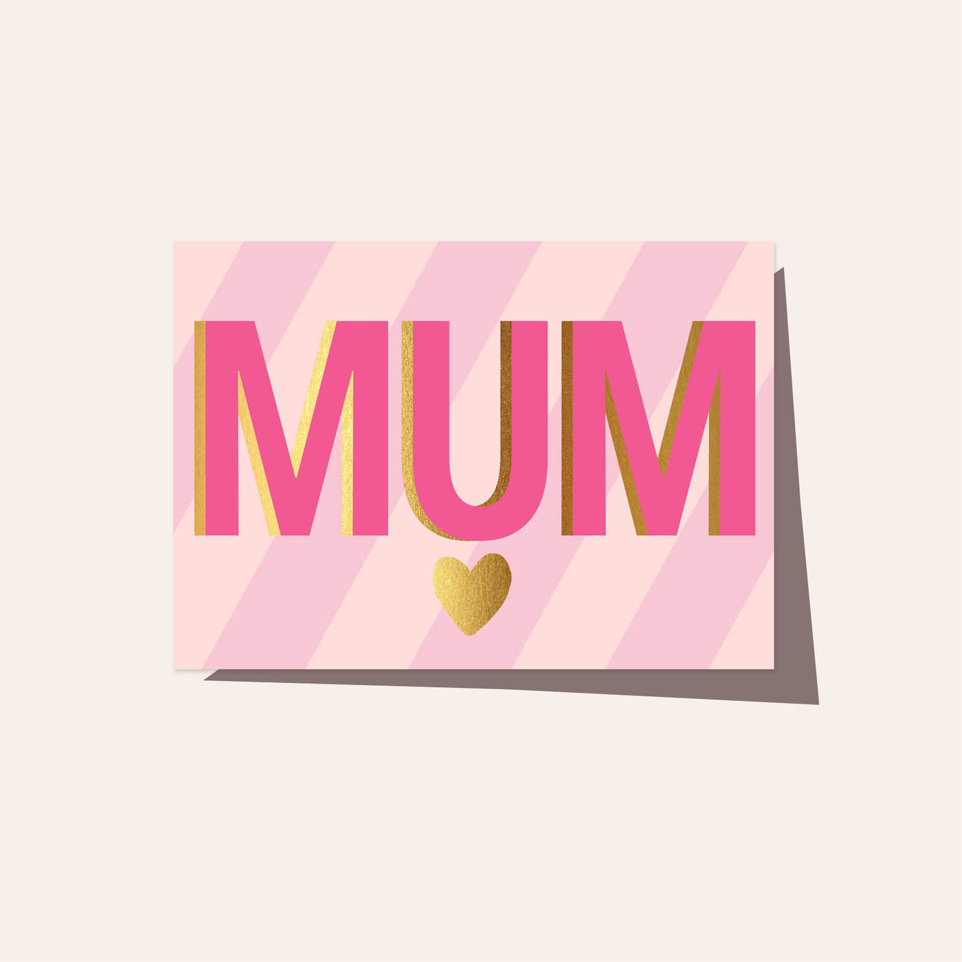 MUM Neon Stripe Card
