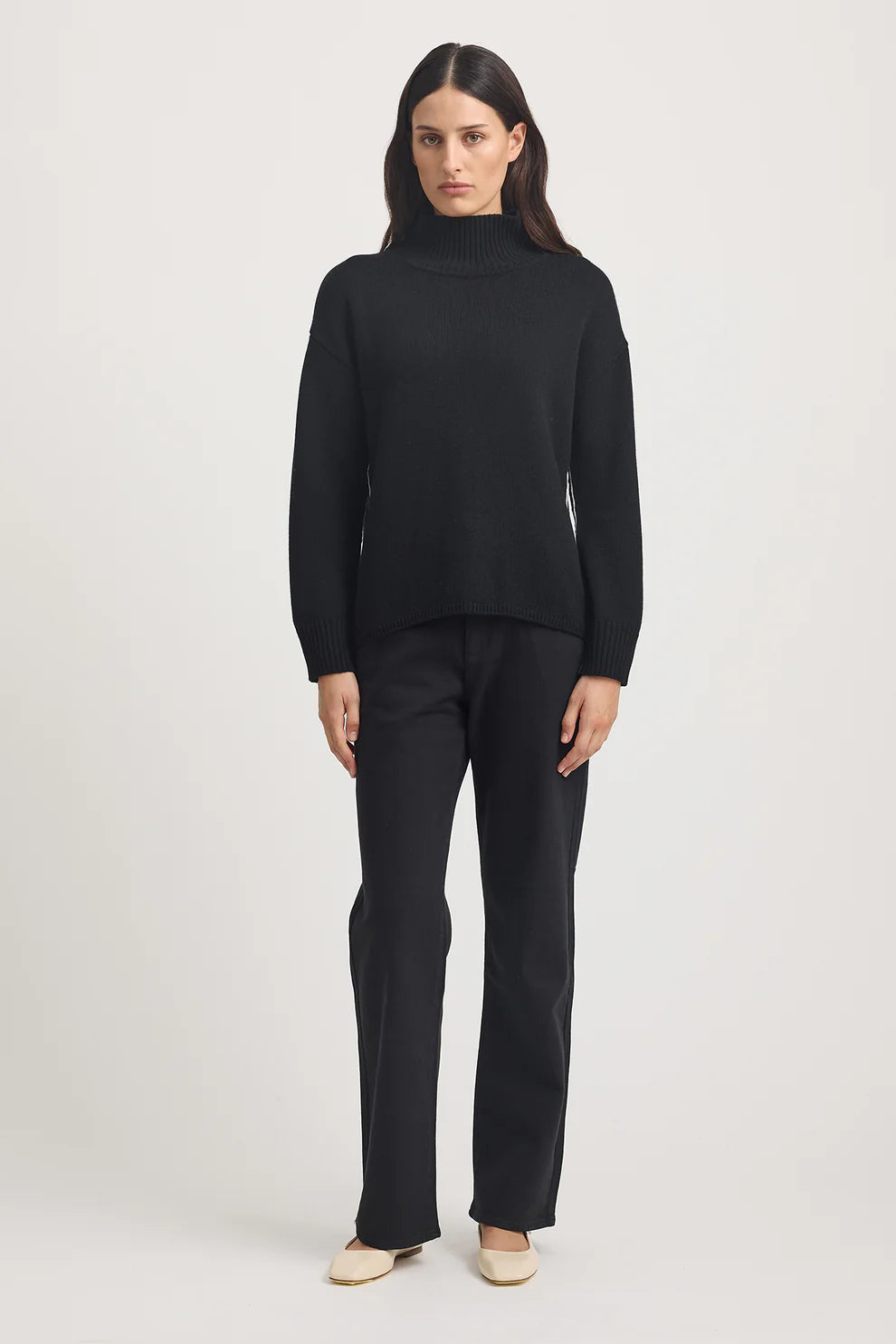 Merino Knit Funnel neck 
