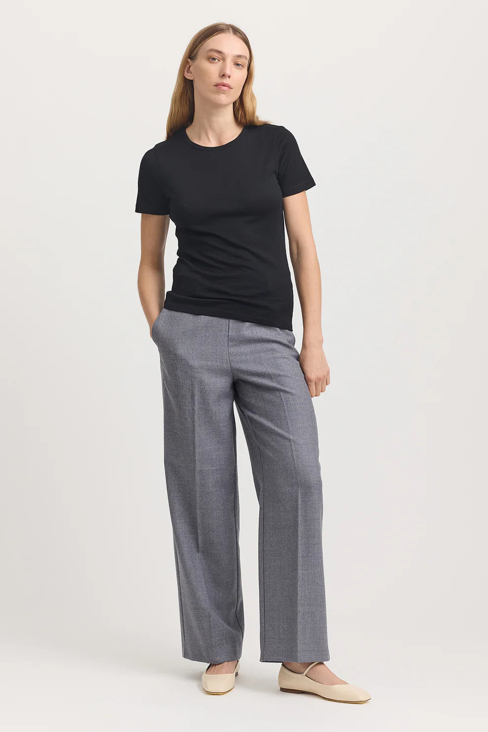 Short Sleeve Merino Tee - Black