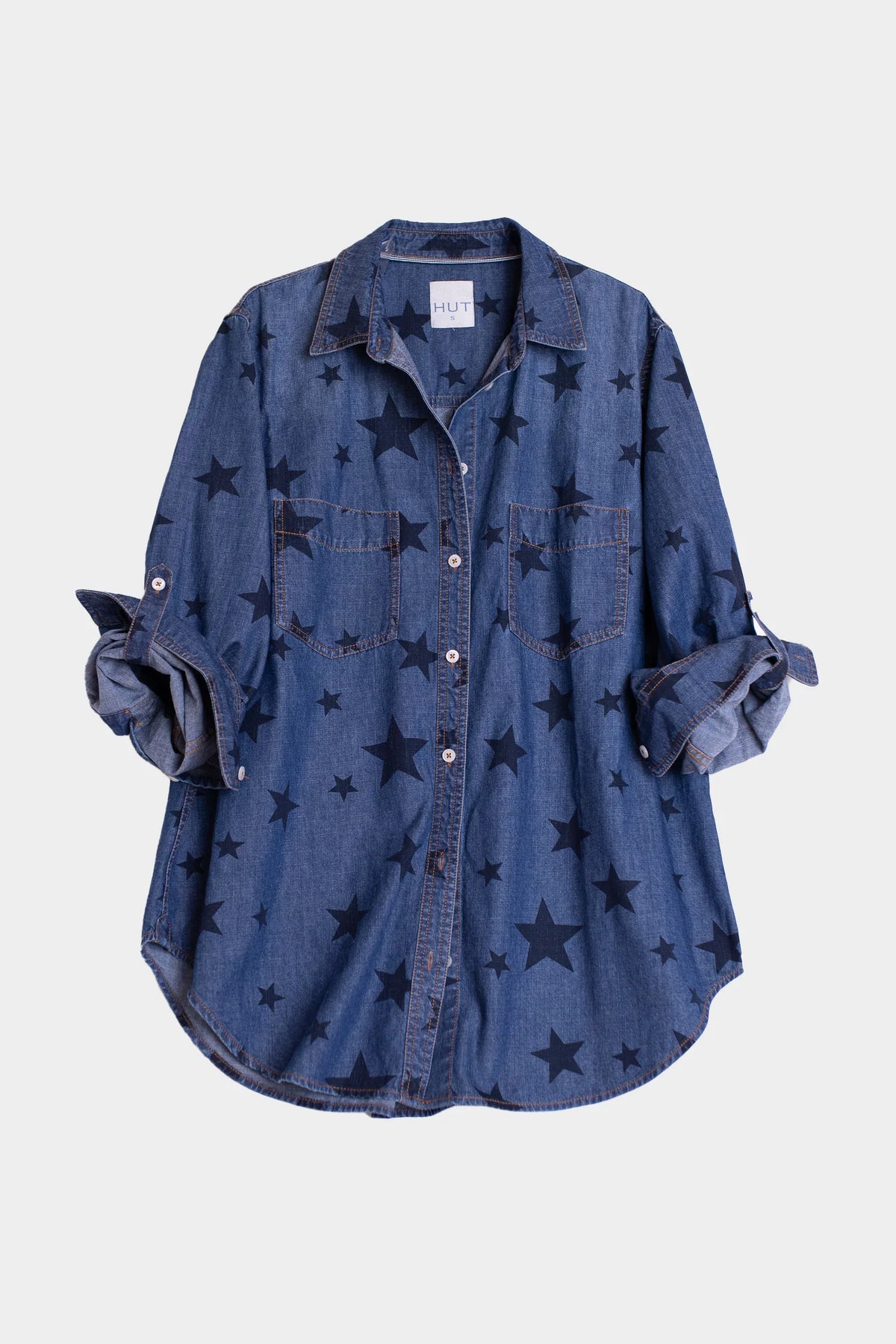Starry Denim Shirt - Dark Wash