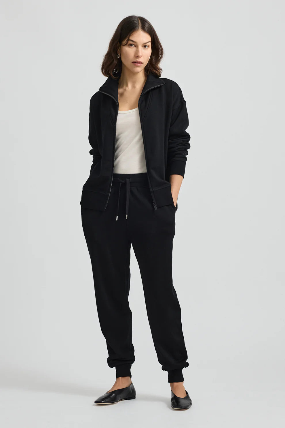 Lounge Zip Jacket - Black