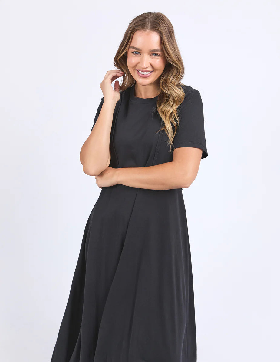 Eva Midi Dress - Black