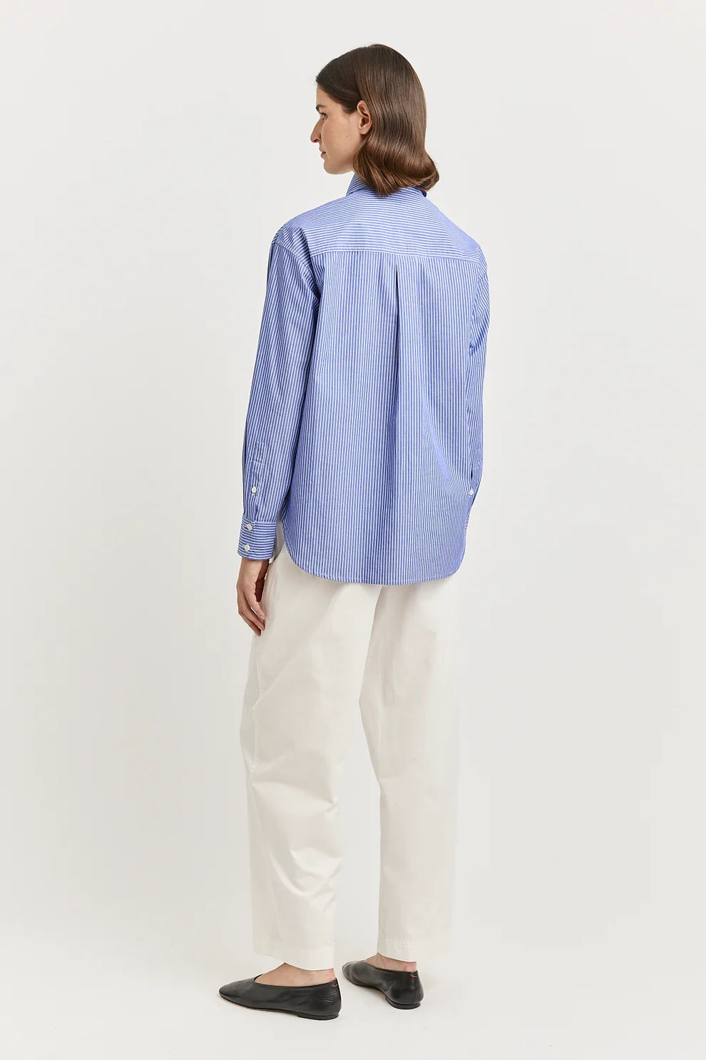 Relaxed Cotton Shirt - Classic Stripe