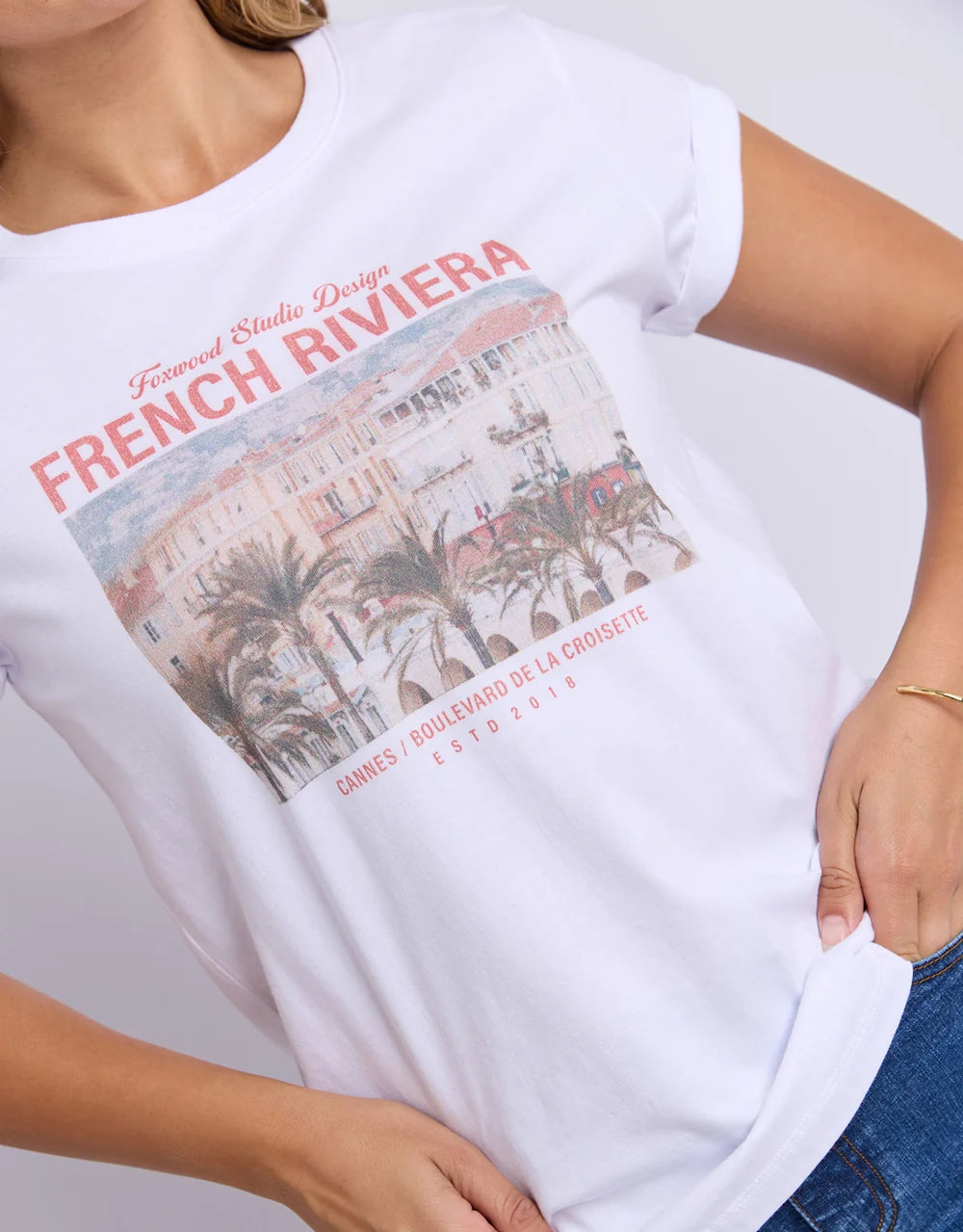Cannes Tee - White