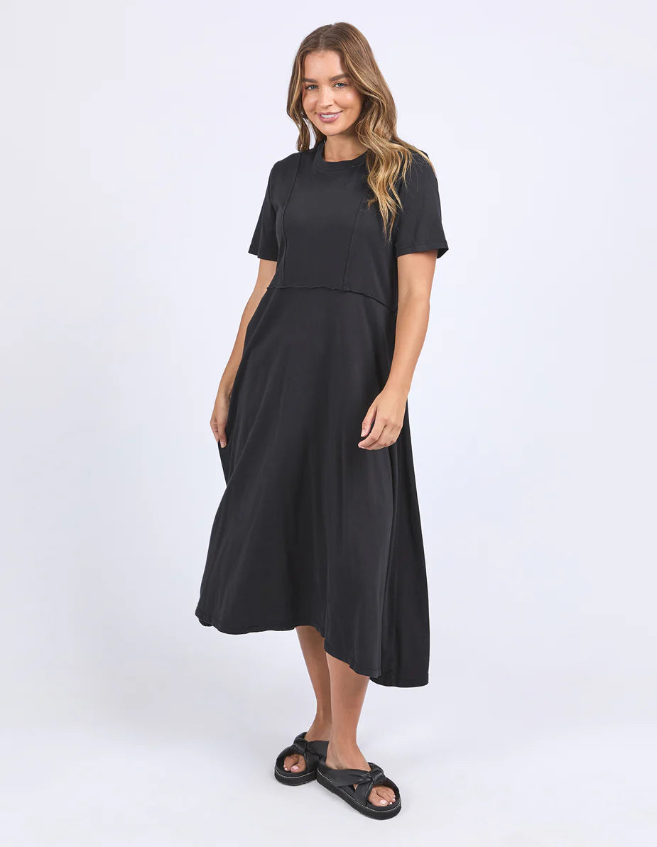 Eva Midi Dress - Black