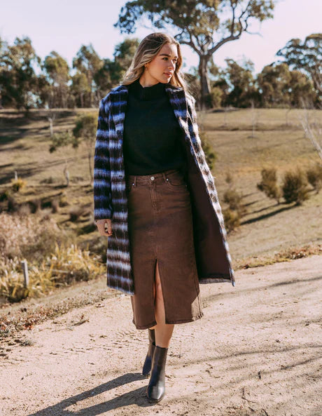 Scout Midi Skirt - Chocolate