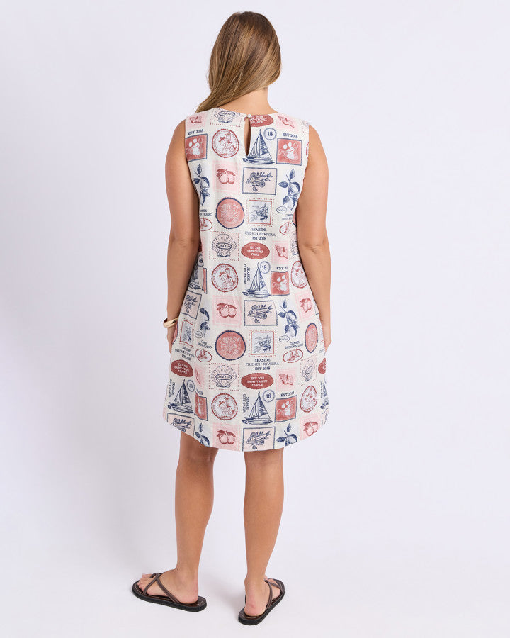 Linen mini dress