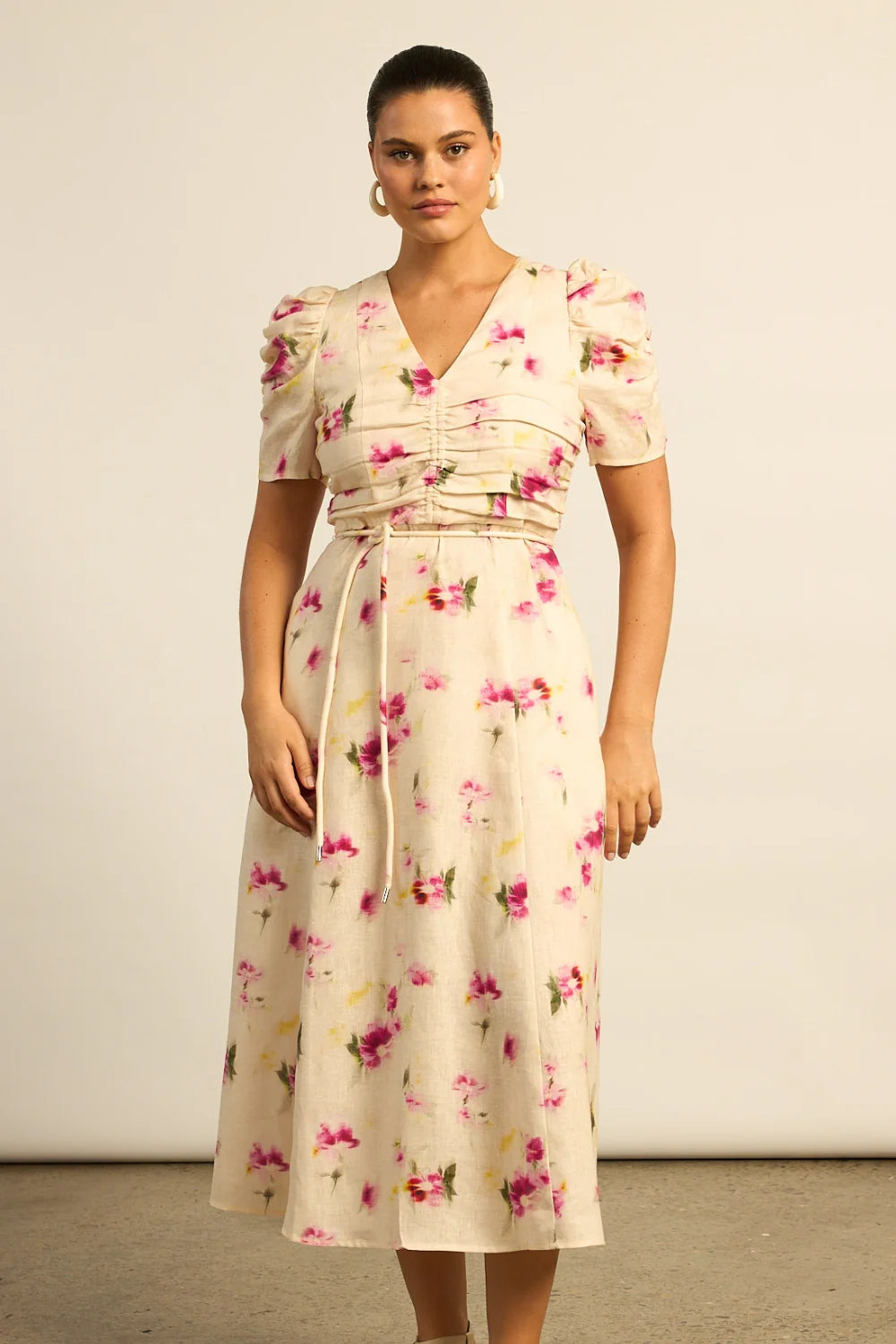 Glimmer Dress - Watercolour Bloom