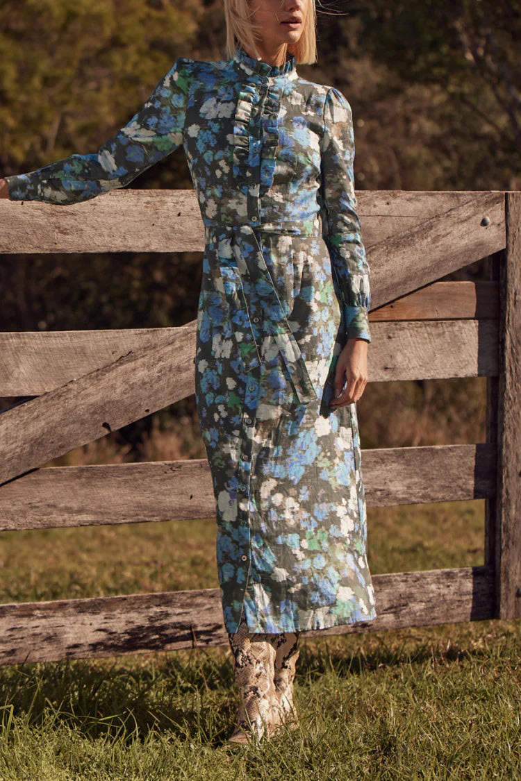 Graduate Dress - Forest Blur