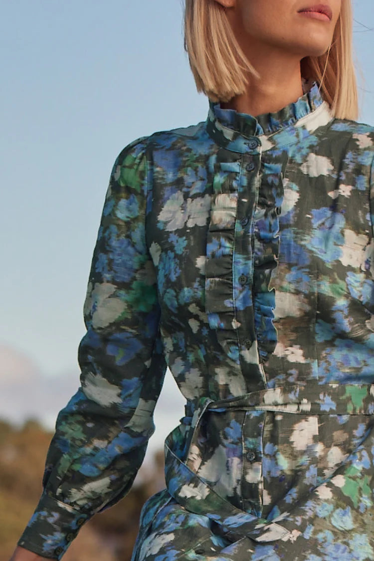 Graduate Dress - Forest Blur