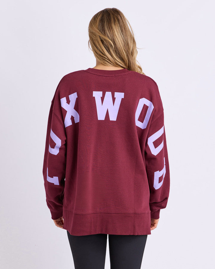 Interval crew - Burgundy/Lilac