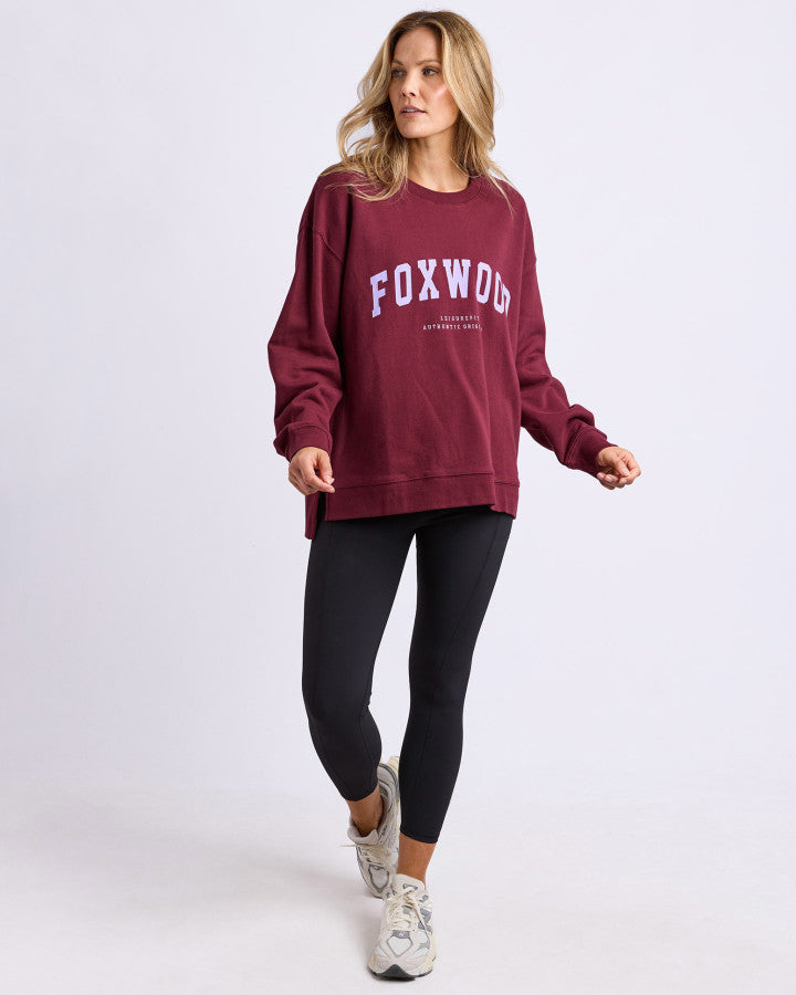 Relaxed fit cotton crew