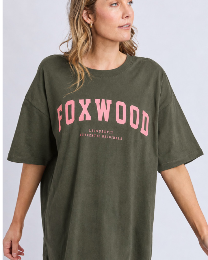 Interval Tee - Khaki/Coral