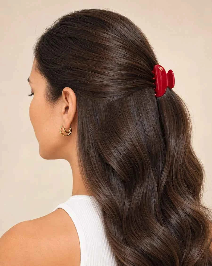 Kate Hair Clip Small - Red