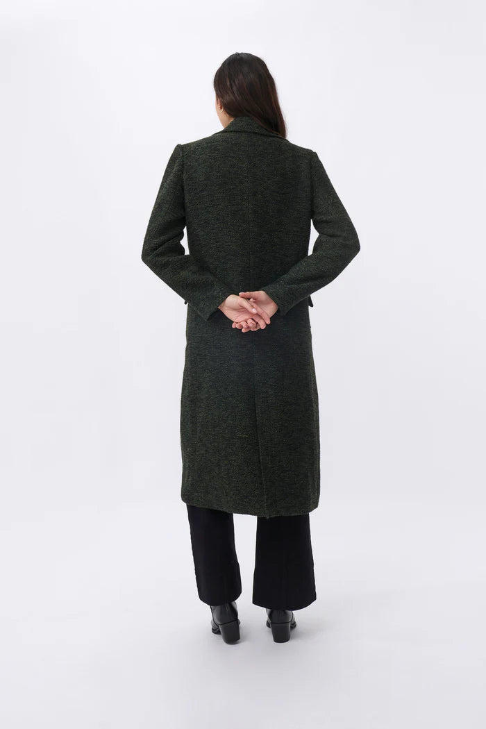 Etta Coat - Green &amp; Black