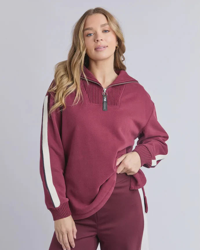 Knit Collar Crew - Port