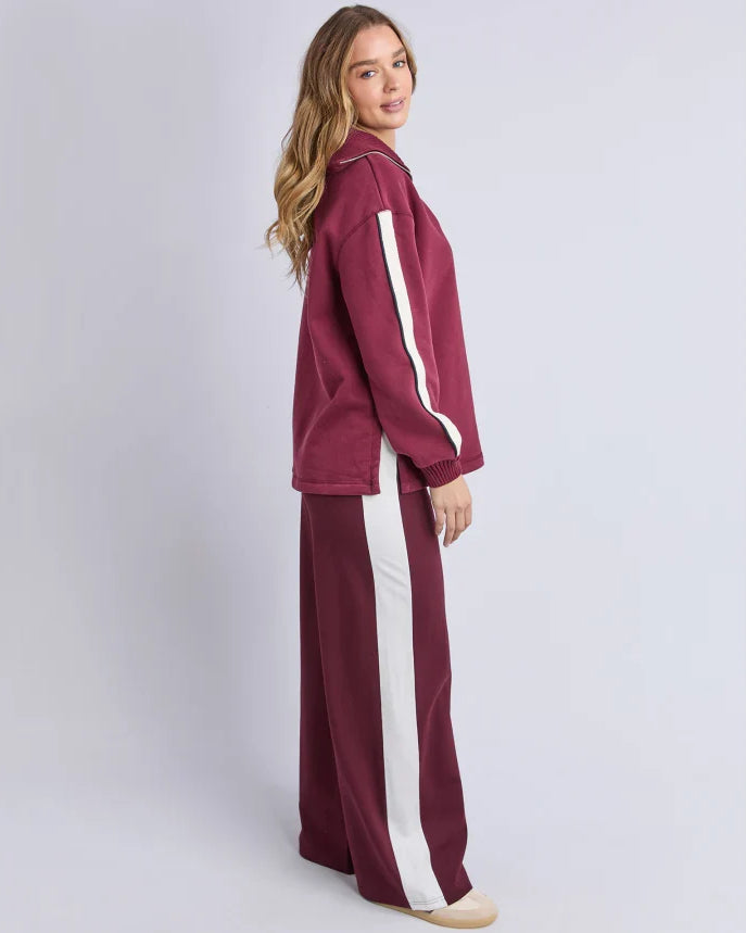 Knit Collar Crew - Port