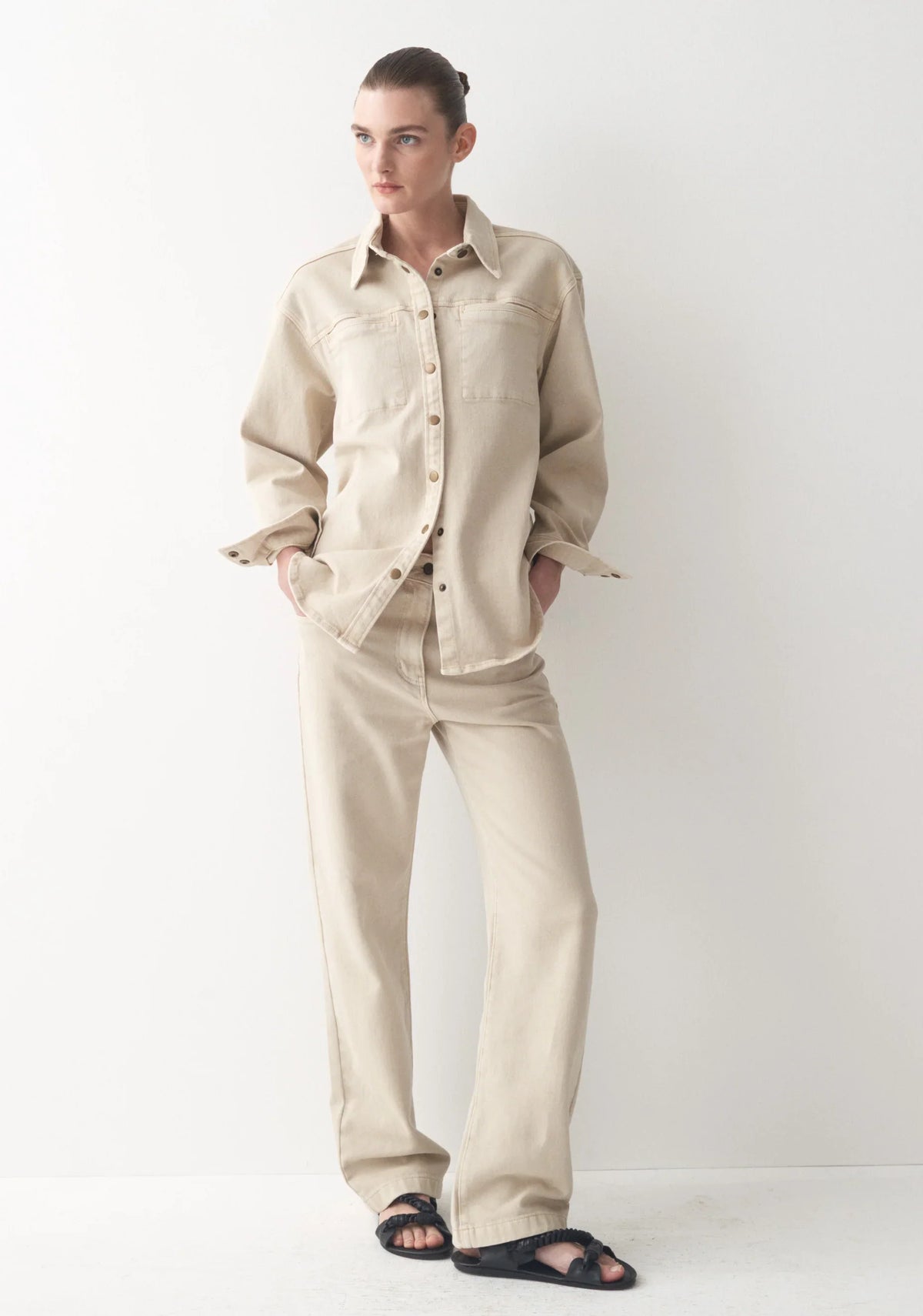 Jagger Denim Shirt - Sand