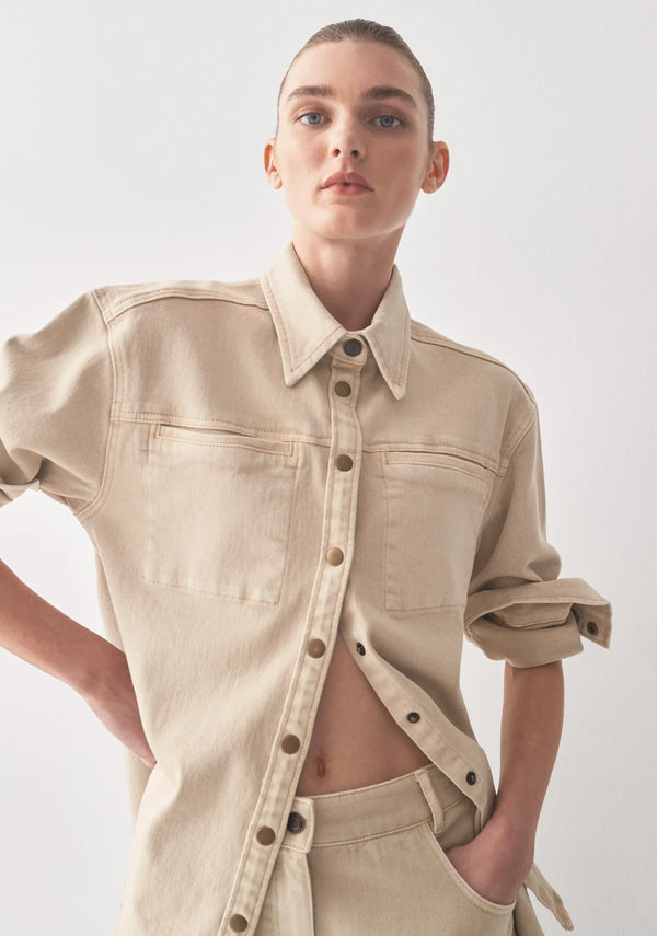 Jagger Denim Shirt Sand OAK BAY