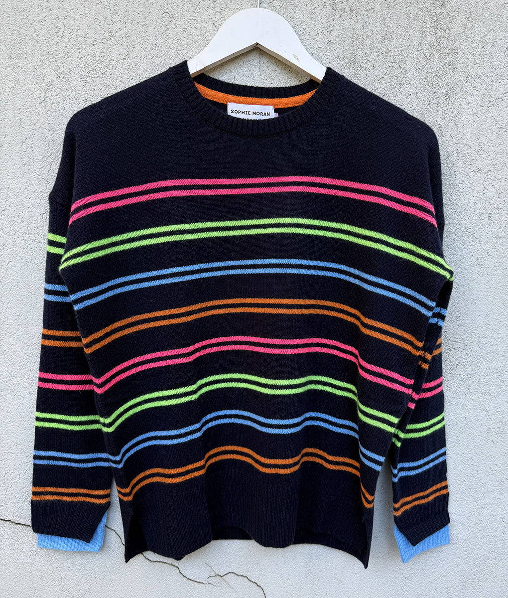 Multi Stripe Knit - Navy / Multi Stripes