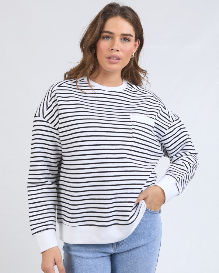 Original Stripe Crew Foxwood