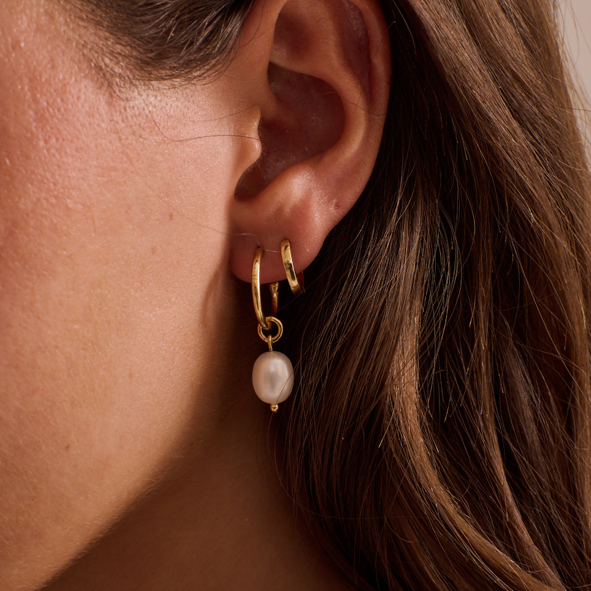 11mm Plain Huggies - Gold