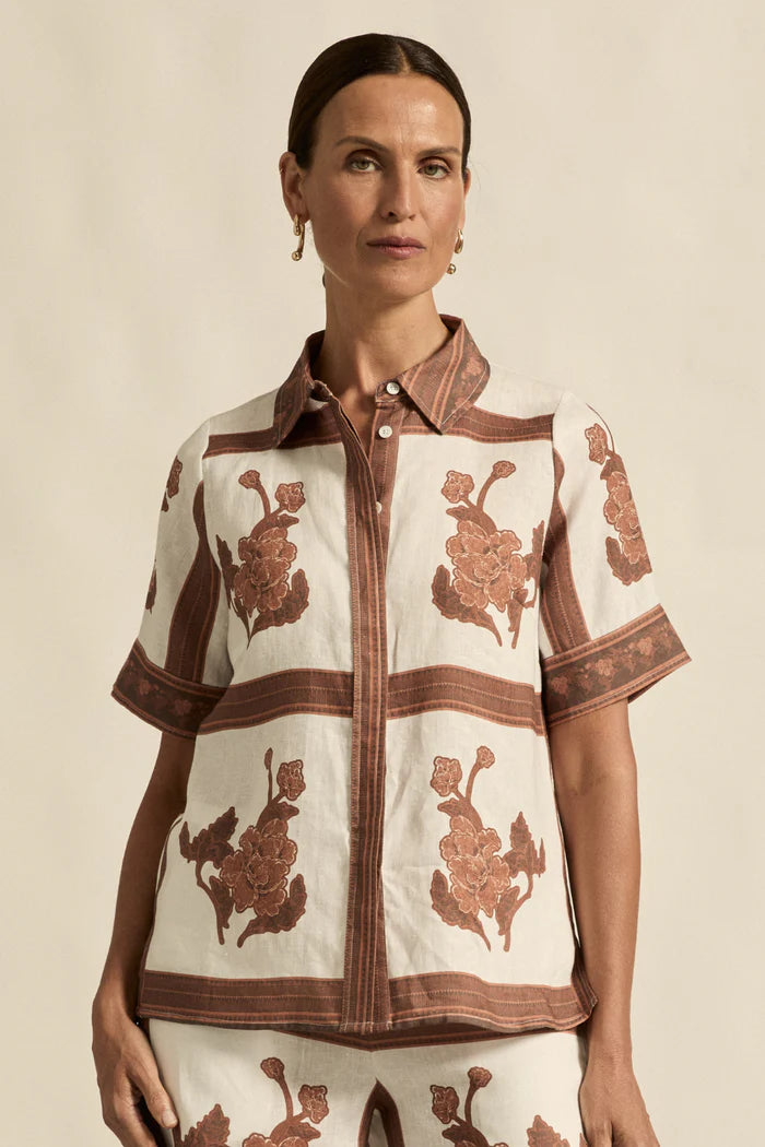 Pixel Top - Coffee Collage