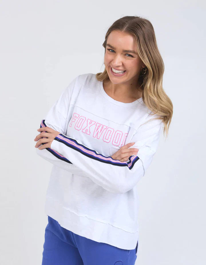 Racer Throw On Tee - White