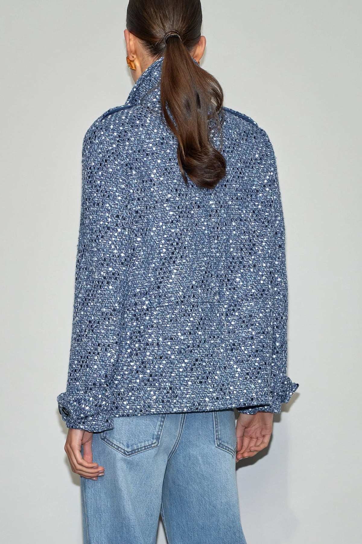 Revel Coat - Navy Boucle