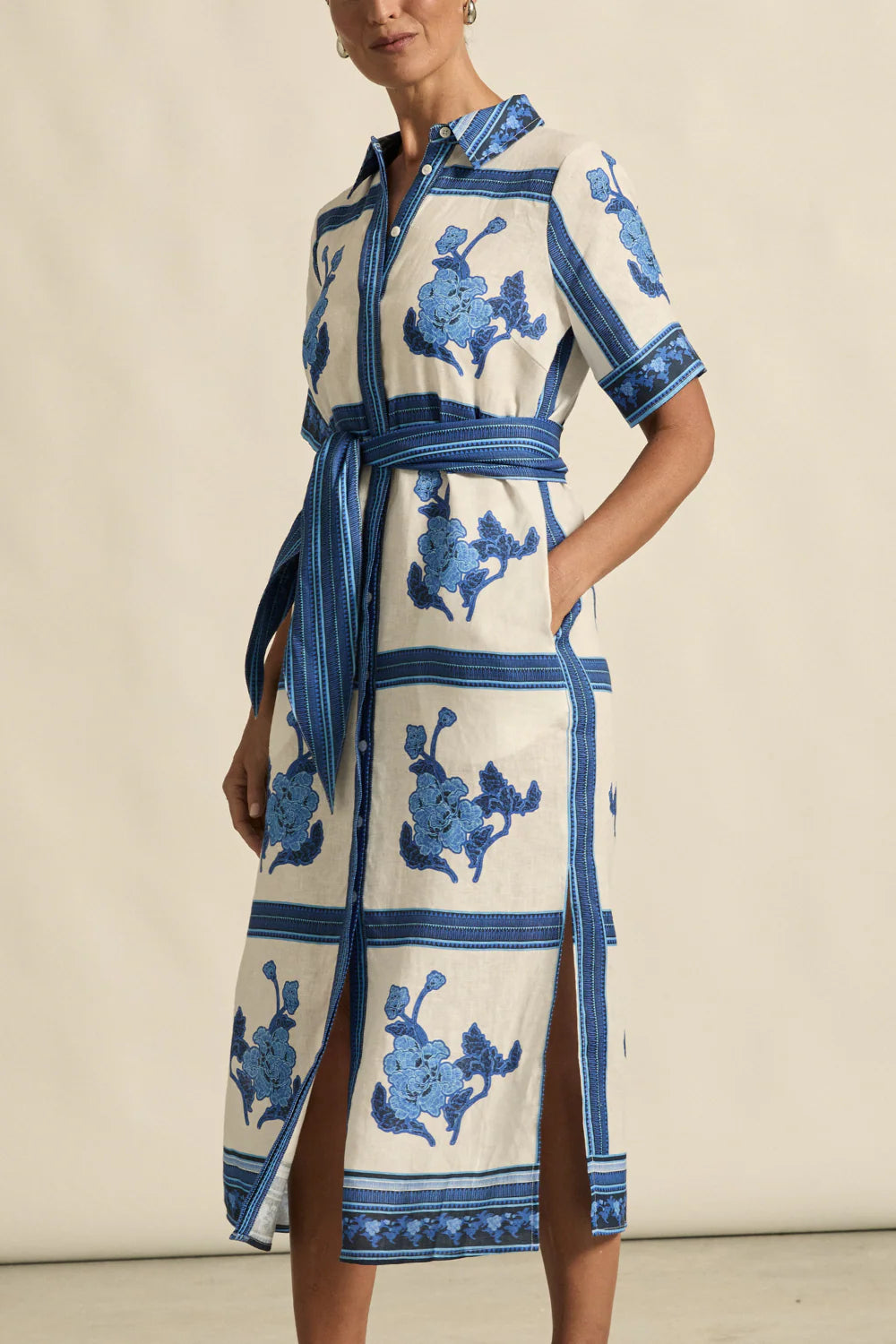 Roam Dress - Azure Collage