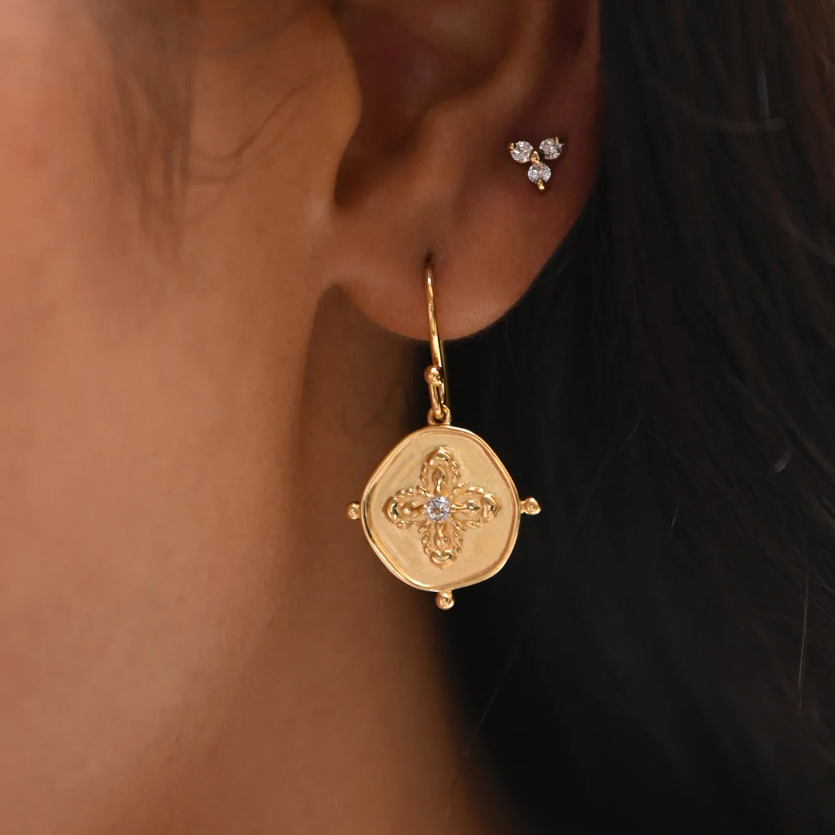 Sahara Small Earrings - Gold