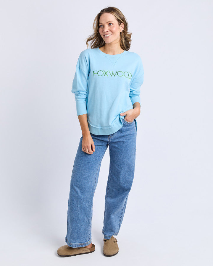 Blue cotton sweatshirt