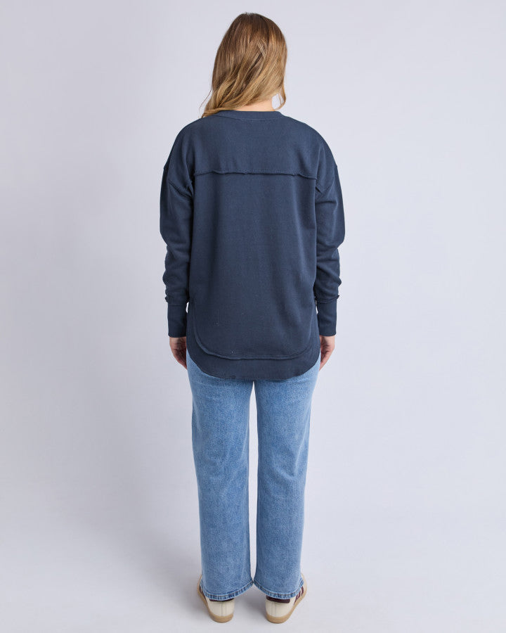 Navy cotton sweatshirt