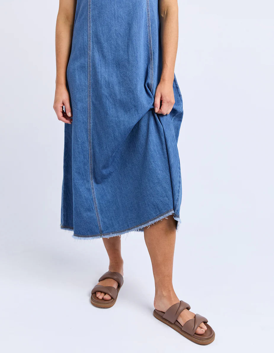 Solene Denim Dress - Blue