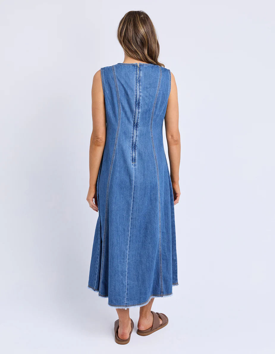 Solene Denim Dress - Blue