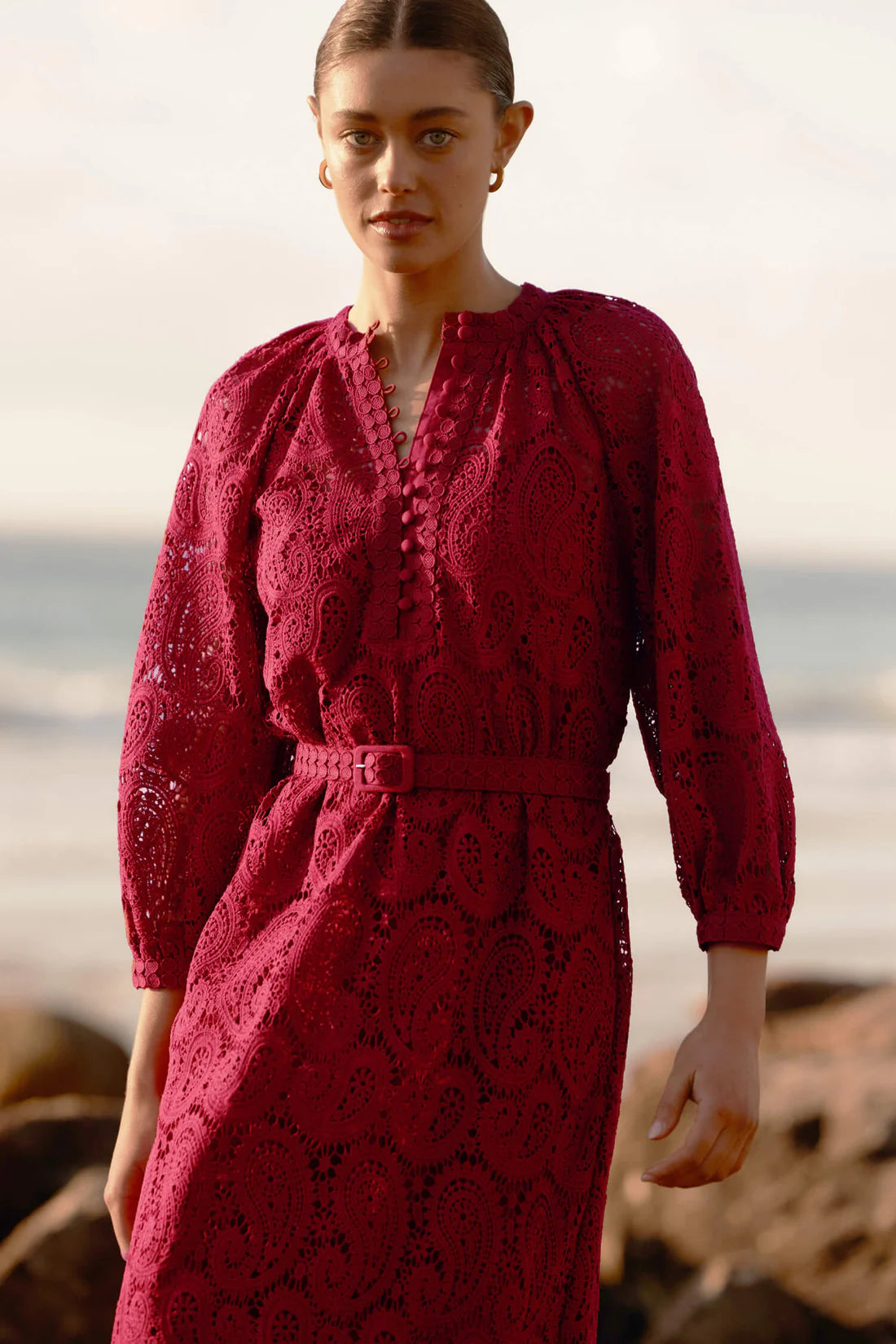 Sonnet Dress - Raspberry