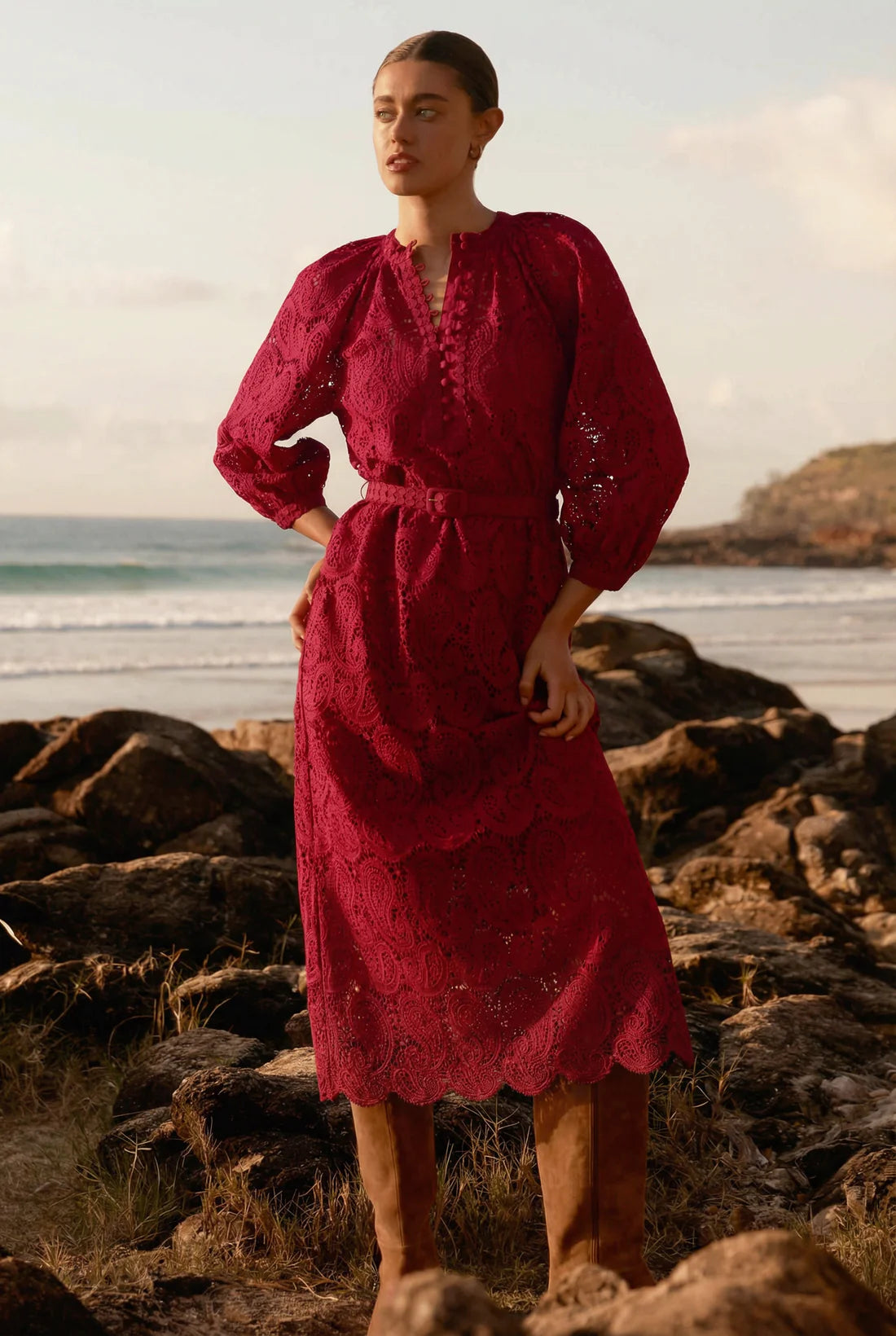 Sonnet Dress - Raspberry